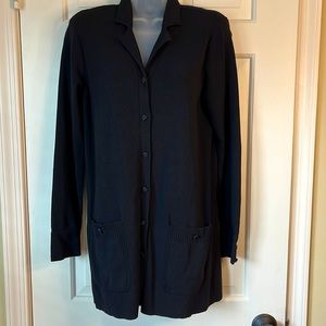 🌻Vintage Dana Buchman classic cardigan sweater jacket with pockets